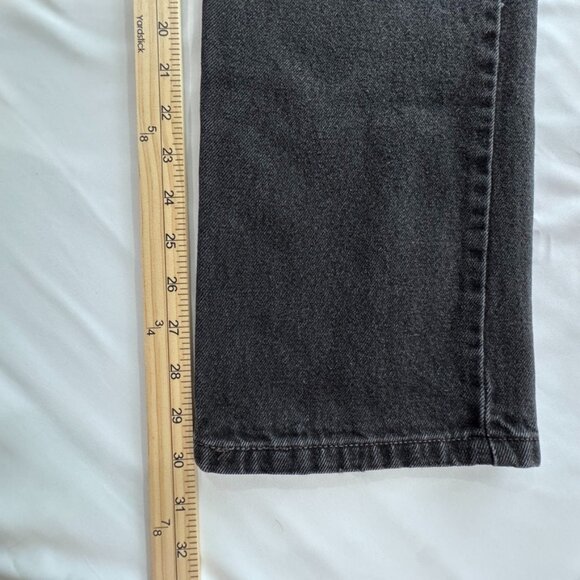 Vintage Levi's 505 Jeans Men's Size 33x32 Black Regular Fit Stretch Cotton Blend - Picture 7 of 10